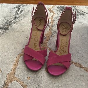Sam Edelman Fuchsia Strappy Heels